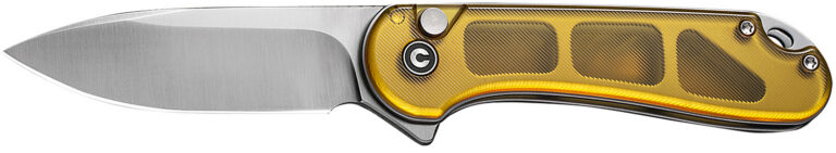 Civivi Knives C18062P-7 Elementum II EDC 2.96" Folding Drop Point Plain Satin Nitro-V Steel Blade, Ultem Handle