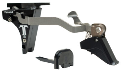 TriggerTech, Competitive Special, Pro Curve Trigger Shoe, Fits GLOCK Gen 1-5 9MM/40S&W Standard Frames (17/19/26/34/17L/22/23/27/35/24), Two-Stage, Adjustable Pull Weight 2.5-6.0Lbs, Matte Finish, Black