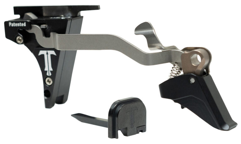 TriggerTech, Competitive Special, Pro Curve Trigger Shoe, Fits GLOCK Gen 1-5 9MM/40S&W Standard Frames (17/19/26/34/17L/22/23/27/35/24), Two-Stage, Adjustable Pull Weight 2.5-6.0Lbs, Matte Finish, Black
