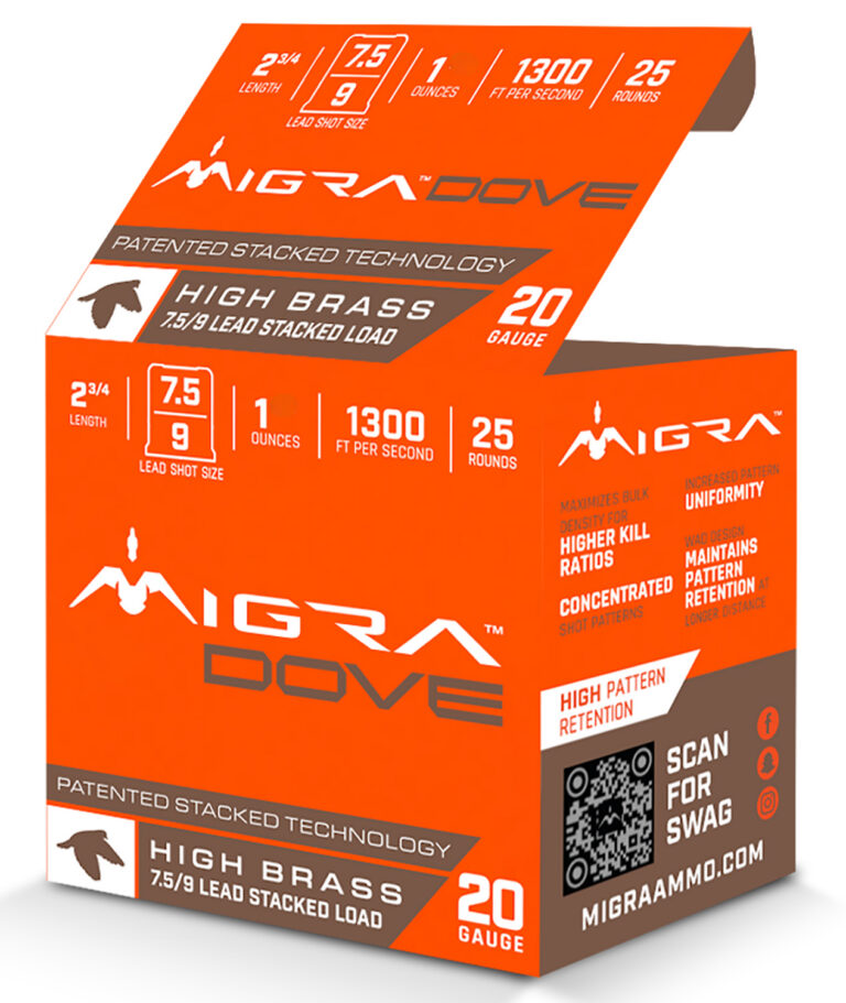 20 Gauge 3 Inch High Brass Lead - Staxd Load 7.5-9 Shot 1 ounce 25 Rds