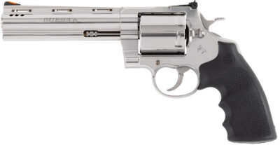 Colt Mfg KODIAKSP6RTS Kodiak  44 Mag 6 Shot 6″ Stainless Steel Vent Rib Barrel, Cylinder & Frame, Exposed Hammer