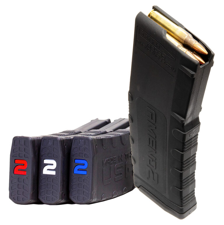 AMEND2 AR-15 30 ROUND BLK MAG 3 PK WITH RED WHITE AND BLUE INTERNALS