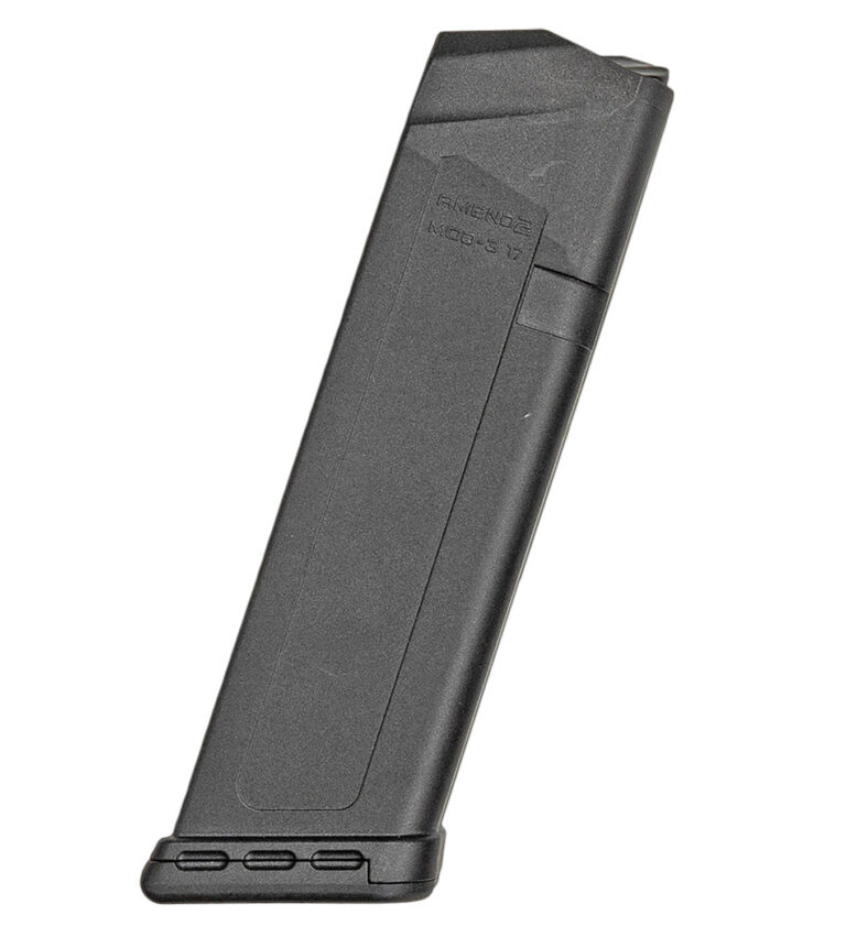 MOD-3 A2-17 9MM LUGER HANDGUN MAGAZINE FOR GLOCK® 17 MOD-3 A2-17 9MM LUGER 17 ROUND MAGAZINE FOR GLOCK 17 BLACK