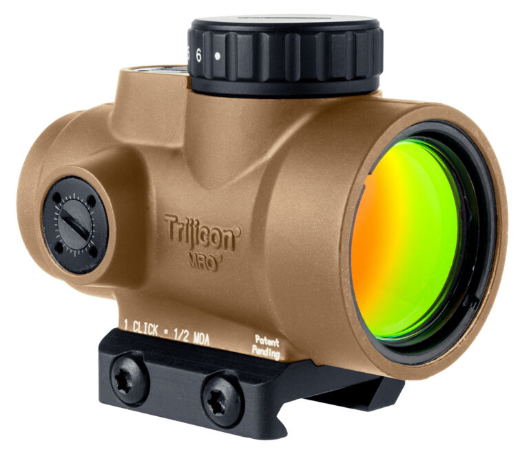 Trijicon 2200347 MRO SD Coyote Tan 1x25mm 2 MOA Green Dot Reticle Low Mount