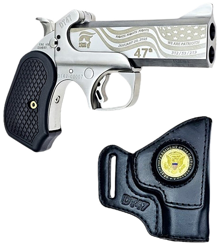 BOND ARMS DT47 47TH PRESIDENT LIMITED EDITION PACKAGE 45/410 ENGRAVED EXTENDED GRIP PRESIDENTIAL HOLSTER 4.25IN BARRELL DT47-47TH