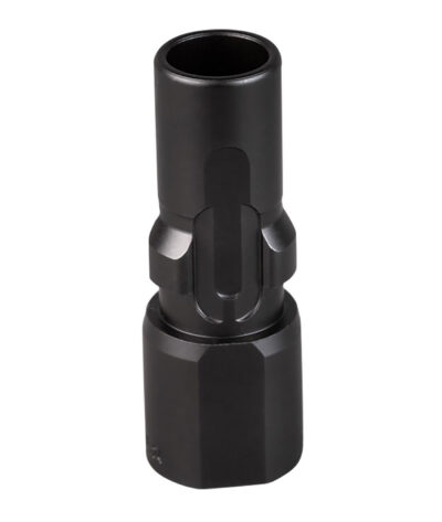 SilencerCo 3-Lug Muzzle Device 45 ACP M16x1 LH Threads Black