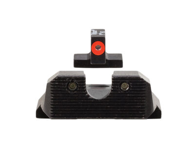 Trijicon 600851 HD XR Night Sight Set Green Tritium/Orange Outline Front, Green Tritium Rear, Black Frame Fits S&W M&P/M&P M2.0