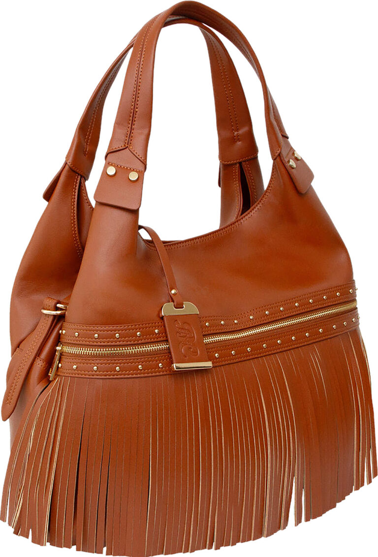 BDOG BDP-090 SHOULDER BAG W/TASSEL&HOLSTER COGNC