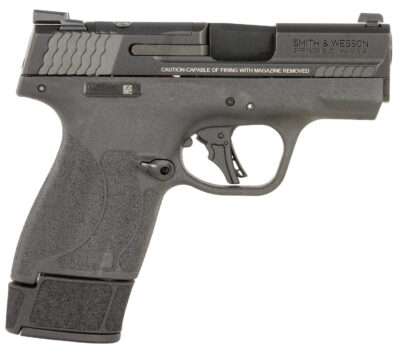 Smith & Wesson 14196 M&P9 Shield 9mm Luger 15+1 3.10″ Black Armornite Barrel, Optic Ready/Serrated Slide, Black Frame