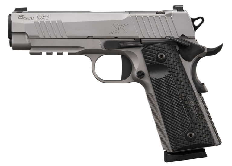 SIG SAUER 1911 X CARRY STAINLESS 45ACP 4.2" G10 GRIP, OPTIC RDY, 2-8RD