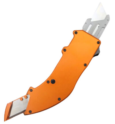 Templar Knife  Squire Utility OTF Razor Plain Orange Anodized 5.38″ Aluminum Handle