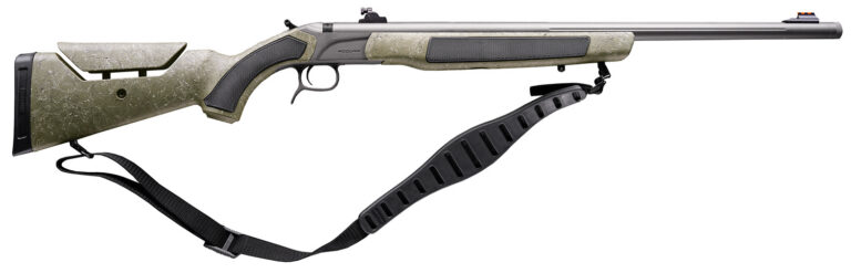 CVA PR3233NW Accura Northwest MR-X 50 Cal VariFlame 26" Tungsten Cerakote Fluted Threaded Barrel, Drilled & Tapped Receiver, Adjustable Black/Gray Webbing Synthetic Stock