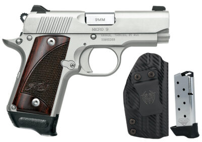 KIMBER MICRO9 9MM 7RD STS/RSWD BNDL