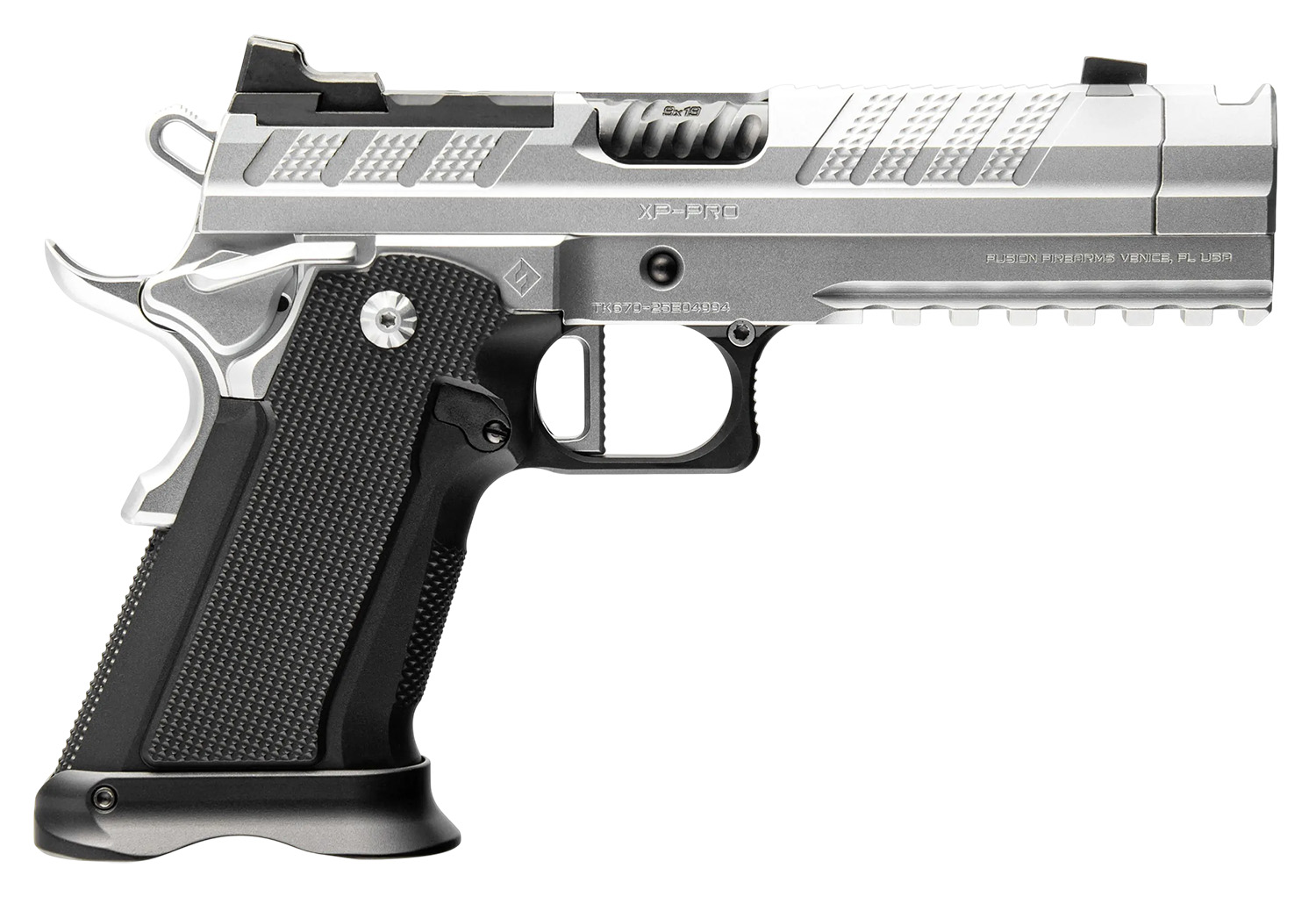 Fusion Firearms XP Comp, 25acp, Chrome, 1 Round. Single Shot. *CA Legal*