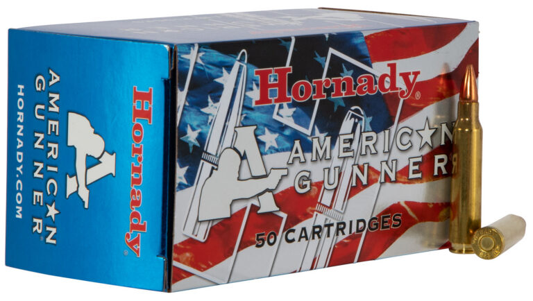 AMERICAN GUNNER® 223 REMINGTON MATCH™ HOLLOW POINT RIFLE AMMO AMERICAN GUNNER 223 REMINGTON 55GR HOLLOW POINT MATCH 50/BX