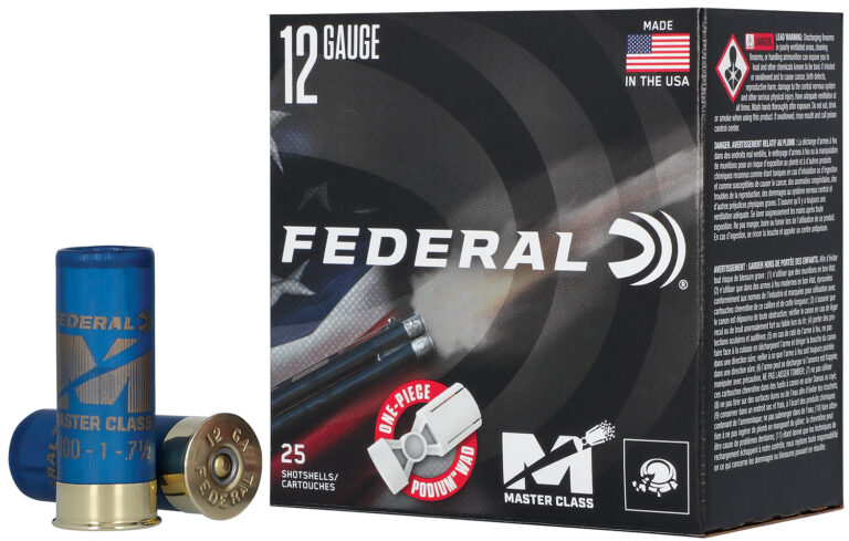 MASTER CLASS 12 GAUGE 2-3/4'' #7.5 SHOT SHOTGUN AMMO MASTER CLASS 12 GA 2-3/4'' 1OZ #7.5 SHOT 1300 FPS 25/BOX