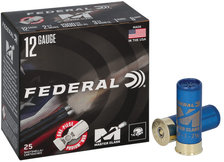 MASTER CLASS 12 GAUGE 2-3/4'' #8 SHOT SHOTGUN AMMO MASTER CLASS 12 GA 2-3/4'' 1OZ #8 SHOT 1300 FPS 25/BOX