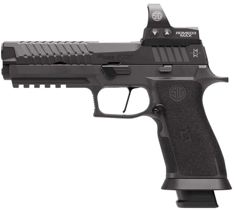SIG P320 9MM 5IN MAX MOD HEAVY X GRIP 4-21RD STEEL MAG ROMEO1 PRO