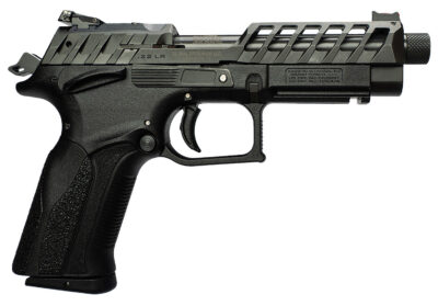 Grand Power 8588005808682 K22 X-Trim Mk23 22 LR 10+1 4.25″ Black Barrel, Black Optic Cut/Serrated Slide, Black Steel Frame w/Beavertail, Interchangeable Backstrap Grip