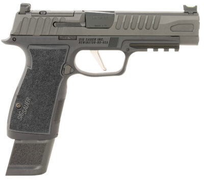 Sig Sauer 365AXGF9BFO P365 Fuse Compact Frame 9mm Luger 17+1 4.30″ Black Carbon Steel Barrel, Black Nitron Optic Ready/Serrated Stainless Steel & Frame w/Beavertail & Picatinny Rail, Black AXG Grip