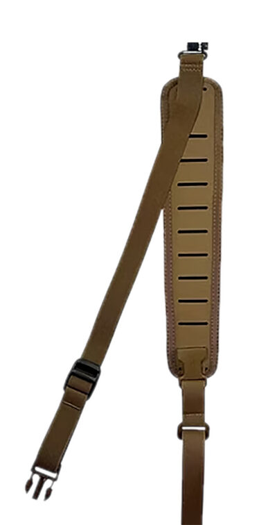 TacShield Hands-Free Rifle Sling Tac-Grip Padded w/ Stud QD Swivels Coyote