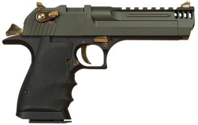 MGNM RSRCH LT WEIGHT DE50 PSTL GREEN/GOLD APPTMNTS 5″ BARREL