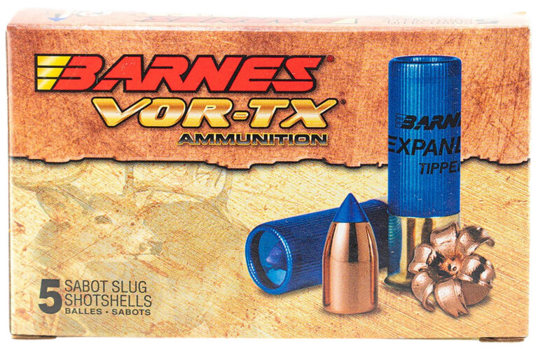 Barnes VOR-TX Shotgun Ammo 12 ga. 2.75 in. 438 gr. Expander Tipped Slug 5 rd.