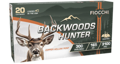 Fiocchi 300WMBHC Backwoods Hunter  300WinMag 165gr Copper Hollow Point 20 Per Box/10 Case