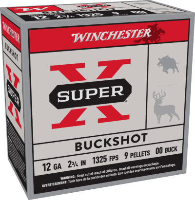 Winchester Ammo XB1200VP25 Super X  12Gauge 2.75″ 00Buck Shot 25 Per Box/10 Case