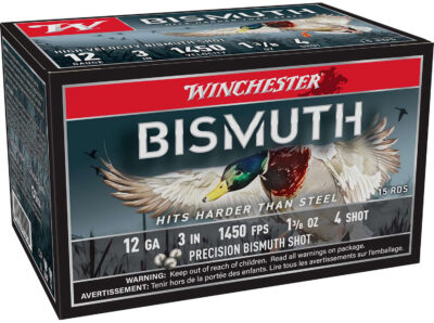 WINCHESTER BISMUTH 12 GA 3″ #4  1-3/8OZ 15 RD/BX 10 BX/CS