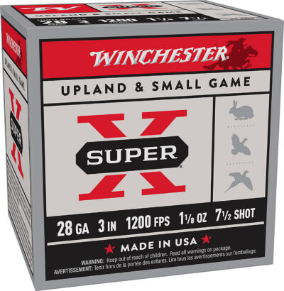 Winchester Ammo X2837 Super X  28Gauge 3″ 1 1/8oz 7.5Shot 25 Per Box/10 Case