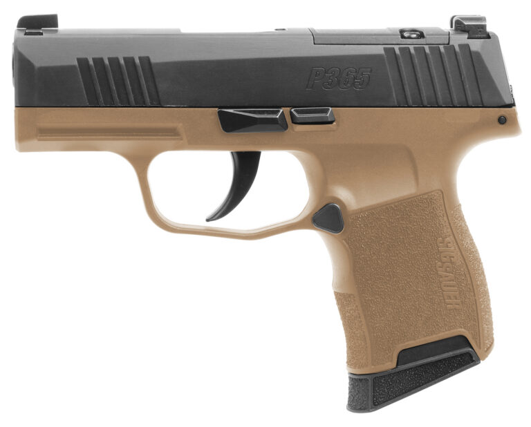 SIG P365 9MM 3.1" 10RD OR BLK/COY