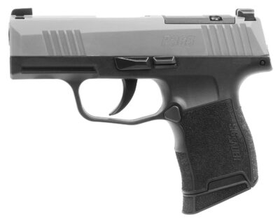 Sig Sauer 3659SXR3P P365X  Micro-Compact Frame 9mm Luger 10+1 3.10″ Steel Barrel, Stainless Steel Optic Ready/Serrated Slide, Black Stainless Steel Frame w/Accessory Rail, Polymer Grip