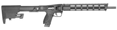 Smith & Wesson 14171 M&P FPC Folding 22 LR 20+1 16.25″ Black Threaded Barrel, Black Polymer Receiver w/Picatinny Rail, M-LOK Handguard, Black Fixed Polymer Stock, Interchangeable Backstrap Grip