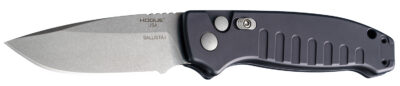 Hogue Ballista-I 3.5 Button Lock Auto Drop Point Tumb Blk