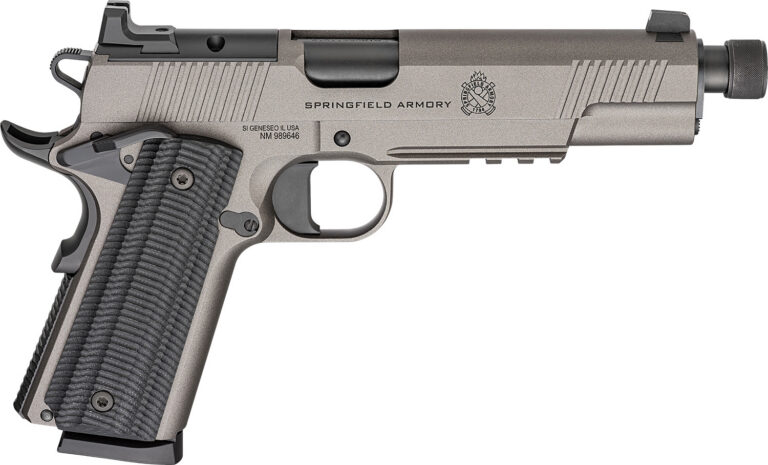 SPRINGFIELD ARMORY 1911 OPERATOR AOS 5.75" THRED BRL 45 ACP PISTOL GRY