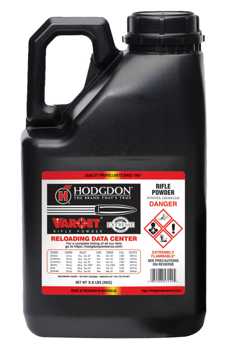 Hodgdon Varget Smokeless Powder 8.8LB (4KG) Keg