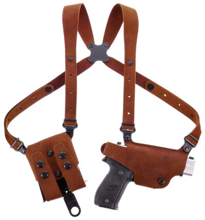 Galco CL2-894R Classic Lite 2.0 Shoulder System Shoulder Fits Chest Up To 56″/Sig P365 X Macro Tan Steerhide Right Hand