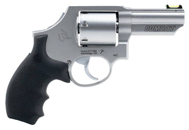 TAURUS 66C .357 MAG 7RD REVOLVER STAINLESS STEEL HOGUE GRIPS 2-66039C-HG