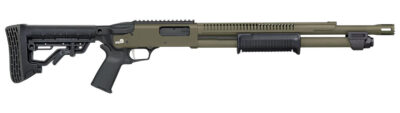MOSSBERG 590R SECURITY TACTICAL 12 GA 18.5IN BARREL 6RD OD GREEN CERAKOTE STANDOFF – NO SIGHTS 50757