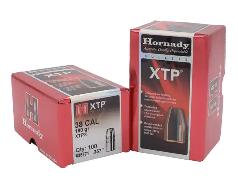 XTP® .38 CALIBER (0.357'') JACKETED HOLLOW POINT BULLETS XTP® 38 CALIBER (0.357'') 180GR JACKETED HOLLOW POINT 100/BOX