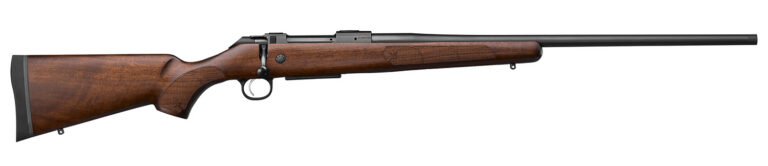 CZ-USA 07728 600+ American Full Size 30-06 Springfield 5+1  24" Black Nitride Threaded Barrel, Black Nitride Steel Drilled & Tapped Receiver, Turkish Walnut Fixed Stock
