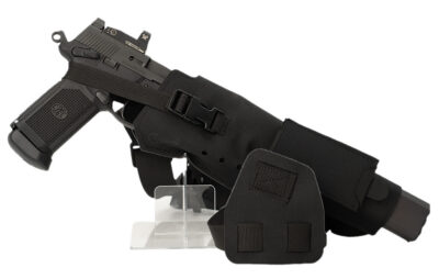 Cole-tac VWX101 Varmint Wrangler XL Pistol Holder Chest Black Right Hand