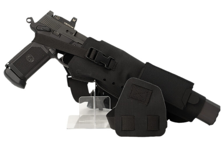 Cole-tac VWX102 Varmint Wrangler XL Pistol Holder Chest Black Left Hand