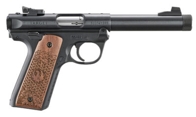 Ruger 40192 Mark IV 22/45 Collector’s Series 22 LR 10+1 5.50″ Blued Threaded Bull Barrel, Blued Ally Steel Receiver, Blued Polymer Frame w/Engraved American Walnut Grip