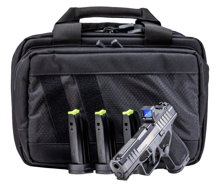Rost Martin RM1S 9mm Pistol, Black, OSP, w/ Optic, 4 Mags (12/15rd), and Savior Range Bag