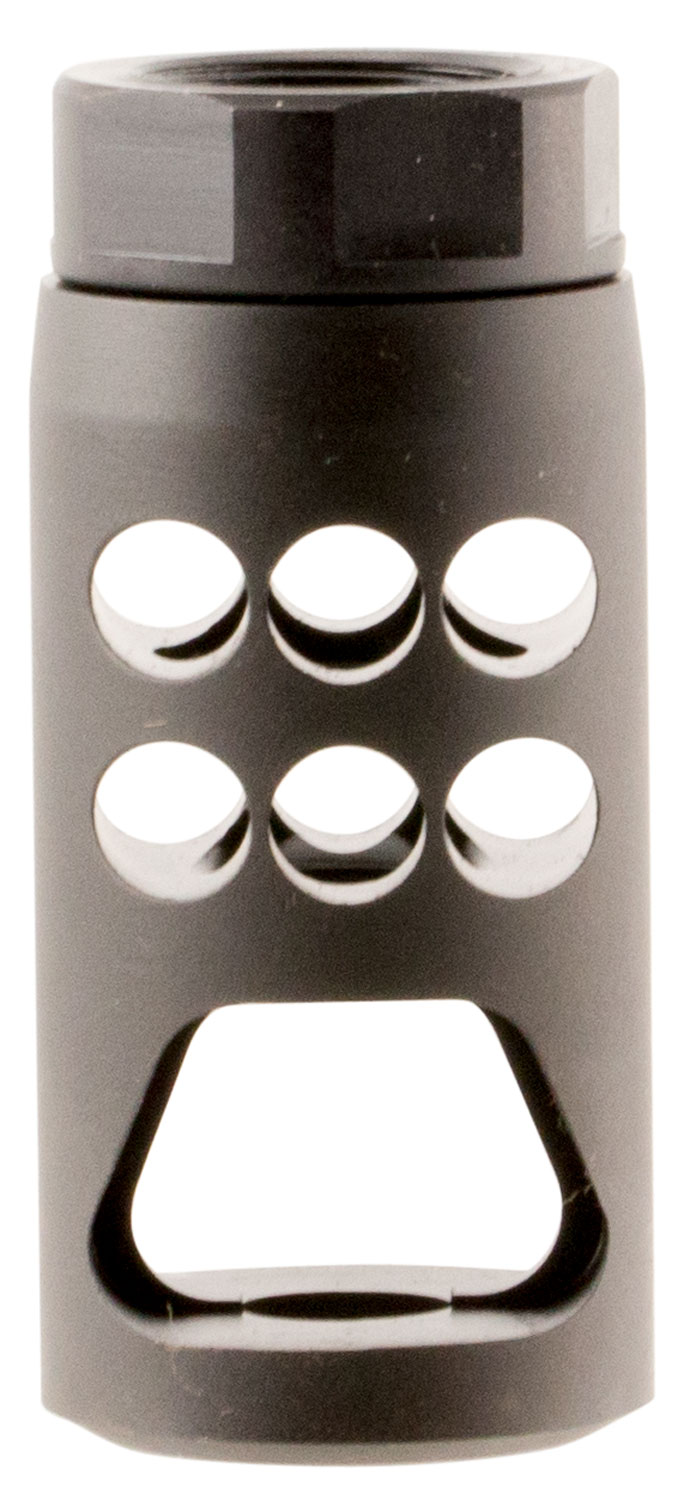 Ruger 90590 Hybrid Muzzle Brake Matte Black Steel 5/8"x24 Threads, 2.20" OAL 1" Diameter, 7.62x51mm NATO