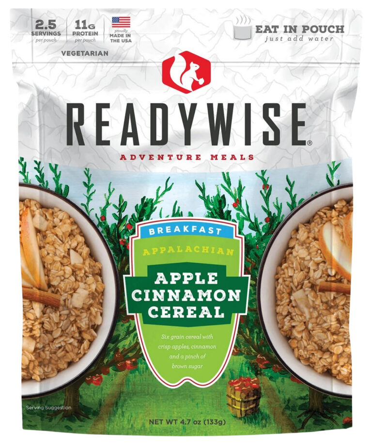 Wise Foods RW05802 Apple Cinnamon Cereal 2.5 Servings 6 Per Case