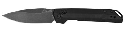 Kershaw 7038G10 Launch Iridium Automatic 3.45″ Folding Plain Black Oxide Blackwash CPM MagnaCut Steel Blade, Black Anodized Aluminum/G10 Handle