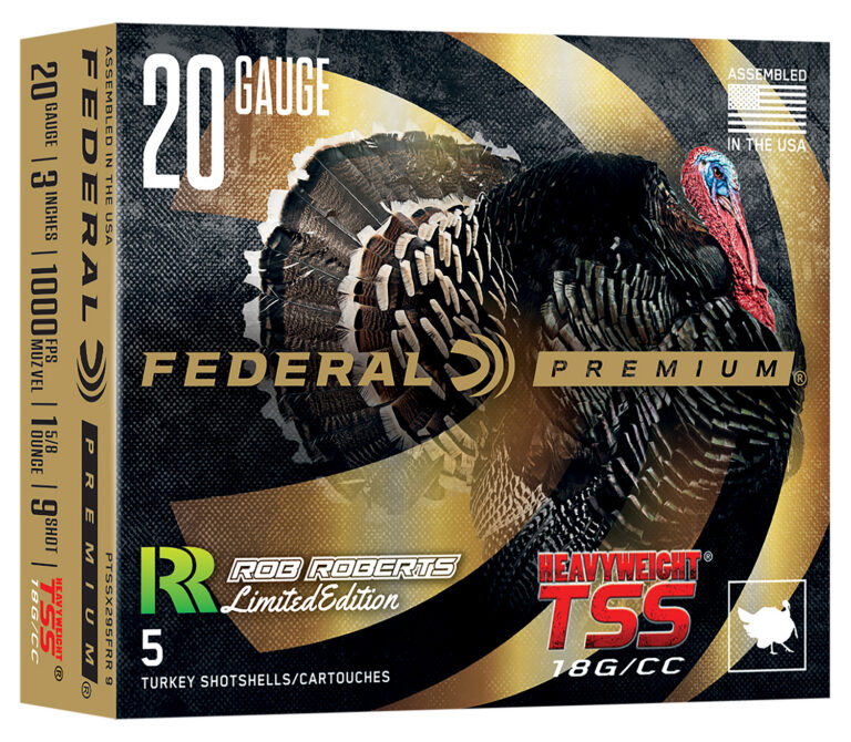 Federal PTSSX295FRR9  Heavyweight TSS 20Gauge 3" 1 5/8oz Tungsten 9Shot 5 Per Box/10 Case
